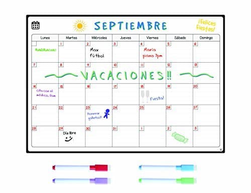 Home Smart Panda Calendario Magnético para Nevera - Ideal Planificador de Menú