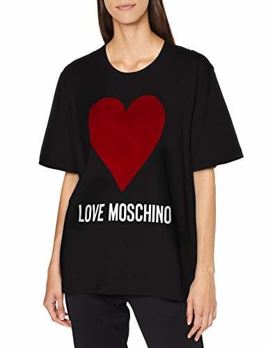 Producto Love Moschino Logo and Heart Print_Short Sleeve T-Shirt Camiseta,