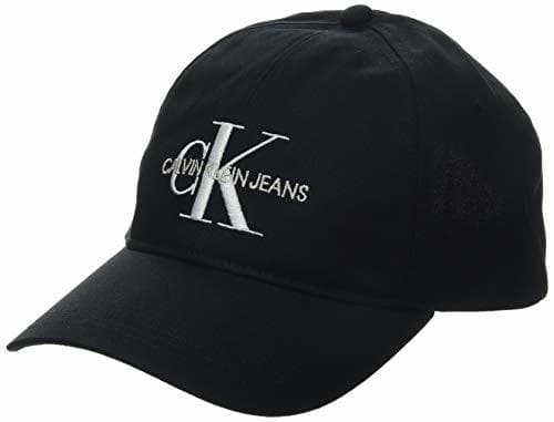 Moda Calvin Klein Ckj Monogram Cap Gorra de béisbol, Negro