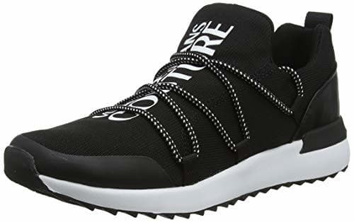 Moda Versace Jeans Couture Shoes, Zapatillas de Gimnasia para Hombre, Negro