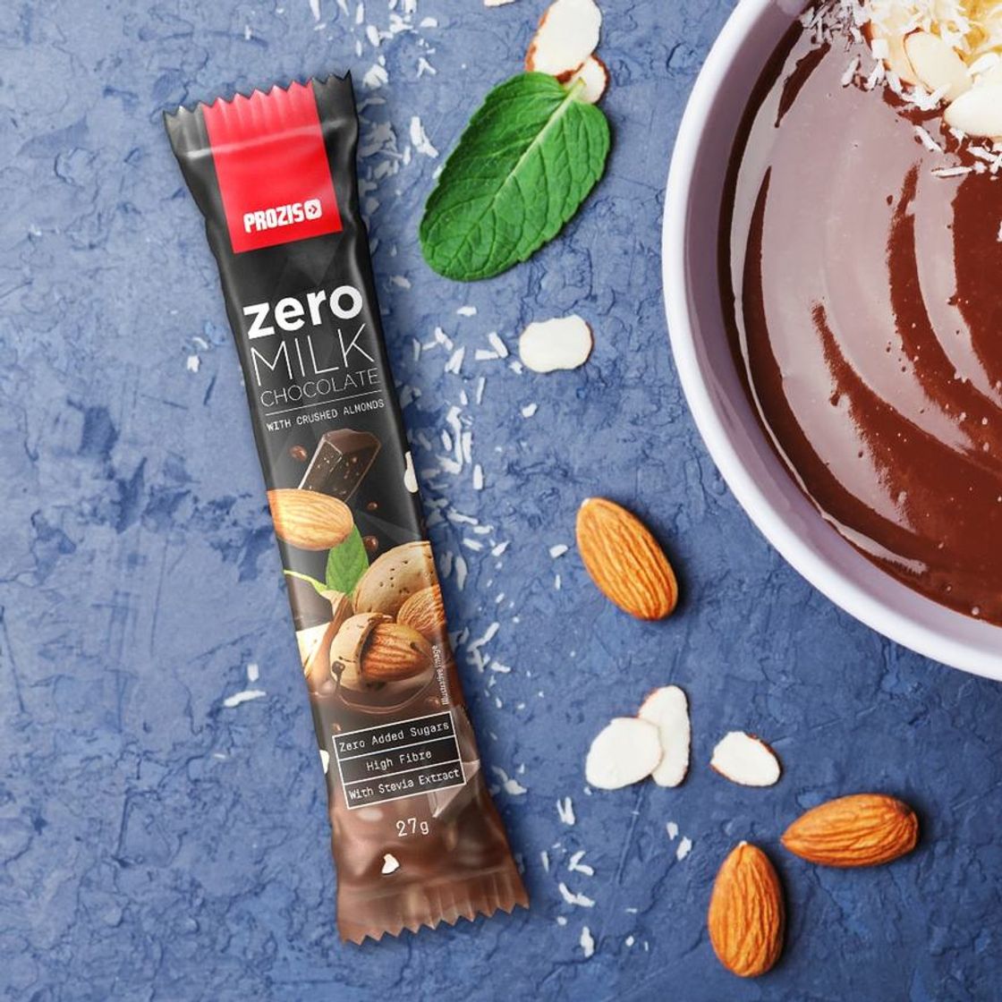 Producto Prozis Zero Milk Chocolate with Almonds 27g