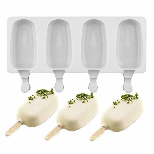 Producto Alivier Moldes para Helados de Silicona Molde para paletas de Hielo Bandeja