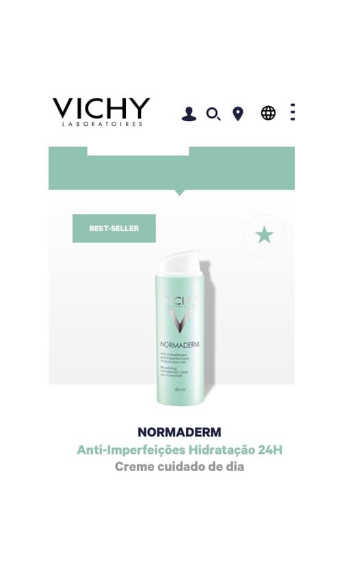 Producto Vichy Normaderm Anti-Imperfeições 24H Hidratação 