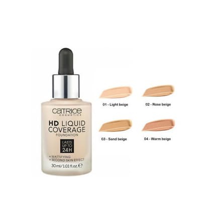 Beauty Catrice hd foundation sand beige 030 coverage liquid 30 ml.