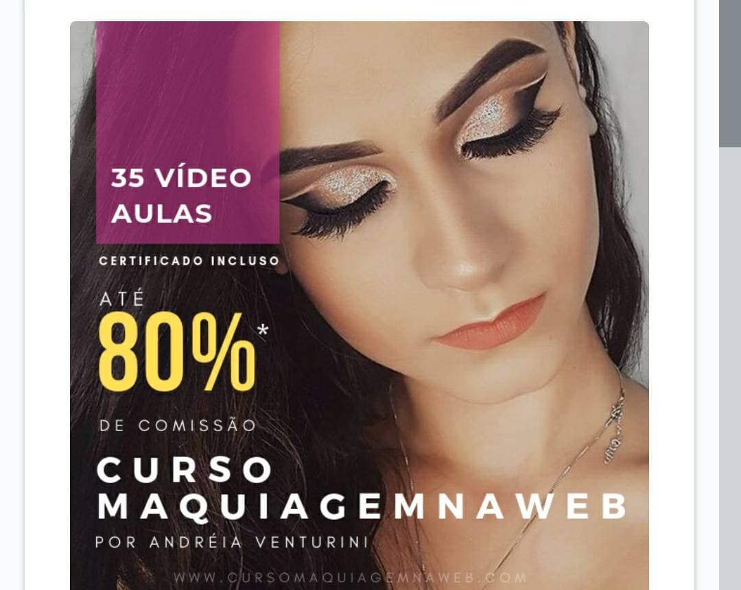 Moda Curso de maquiagem na web, preço super acessível ❤️