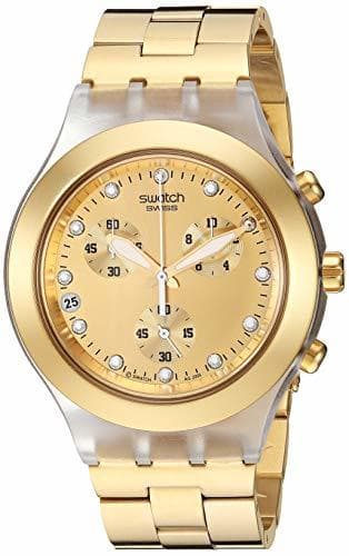 Moda Swatch Core Collection Full-Blooded SVCK4032G - Reloj Unisex de Cuarzo, Correa de