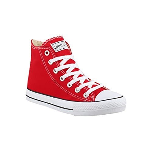 Product Elara Zapatilla de Deporte Unisex Sneaker High Top Chunkyrayan BE-CA014/CB019 Red-42