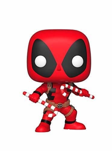 Game Funko Pop Marvel Figura de Vinilo Deadpool w/Bastones de Caramelo, Multicolor, Standard