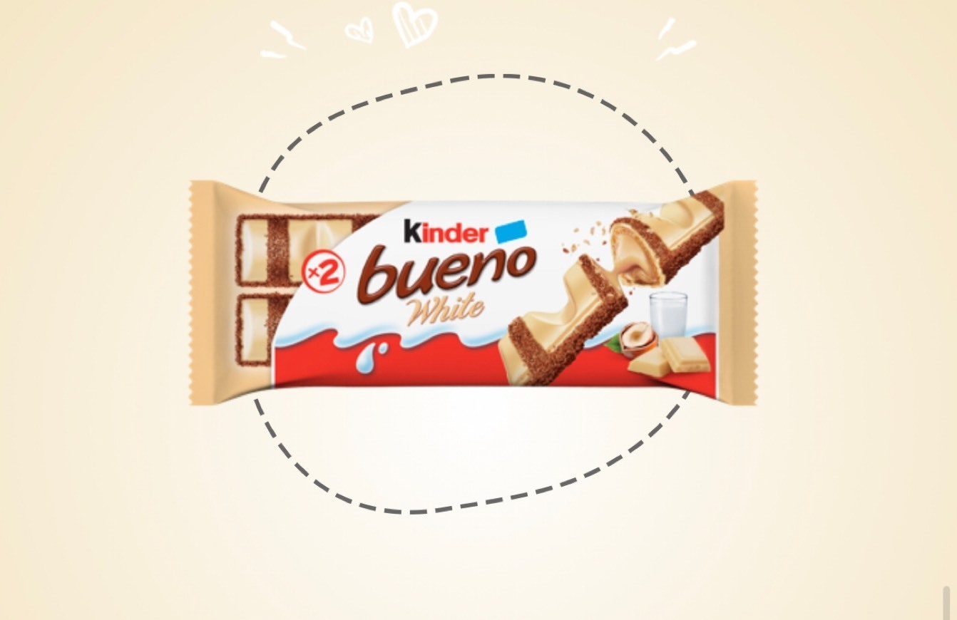 Product Kinder Bueno chocolate branco 