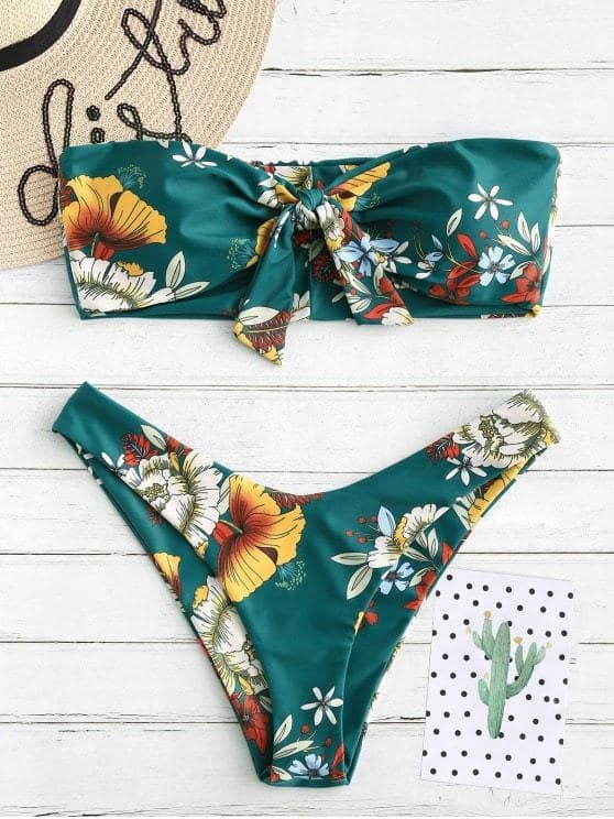 Product Bikini Floral Bandeau-Zaful