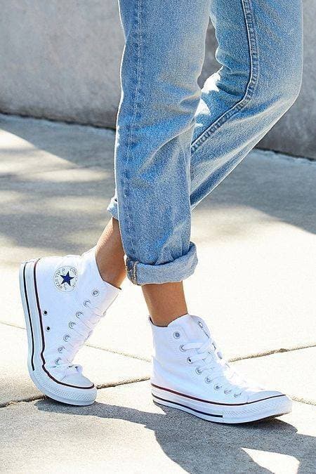 Moda Converse Chuck Taylor CTAS Lift Hi, Zapatillas para Mujer, Blanco