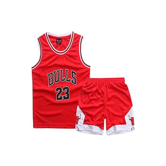 Game Sokaly Niños Chicago Bulls Jorden # 23 Curry#30 James#23 Conjunto de Camiseta