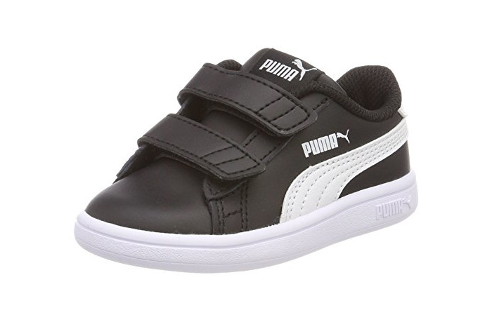 Fashion Puma Smash V2 L V Inf, Zapatillas Unisex Niños, Negro