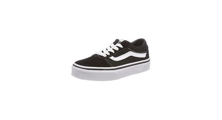 Moda Vans Ward Suede/Canvas, Zapatillas Unisex Niños, Negro