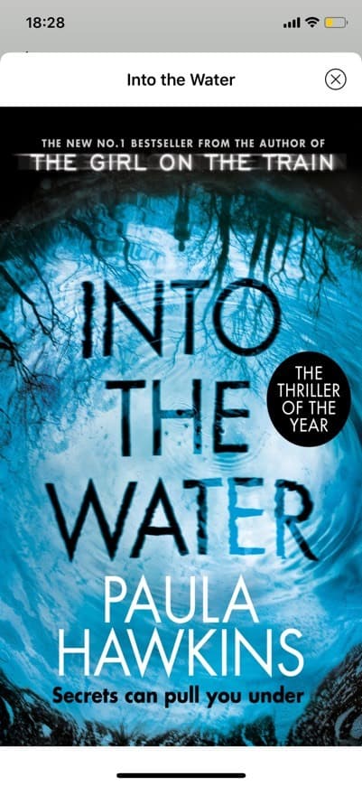 Libro Into the water by Paula Hawkins