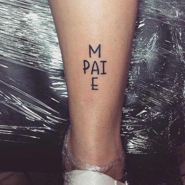 Fashion Tatuagem Mãe Pai