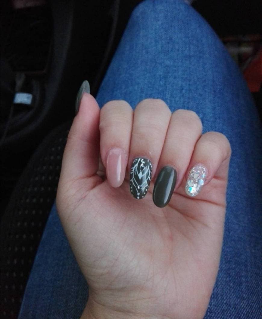 Moda Verde tropa unhas 