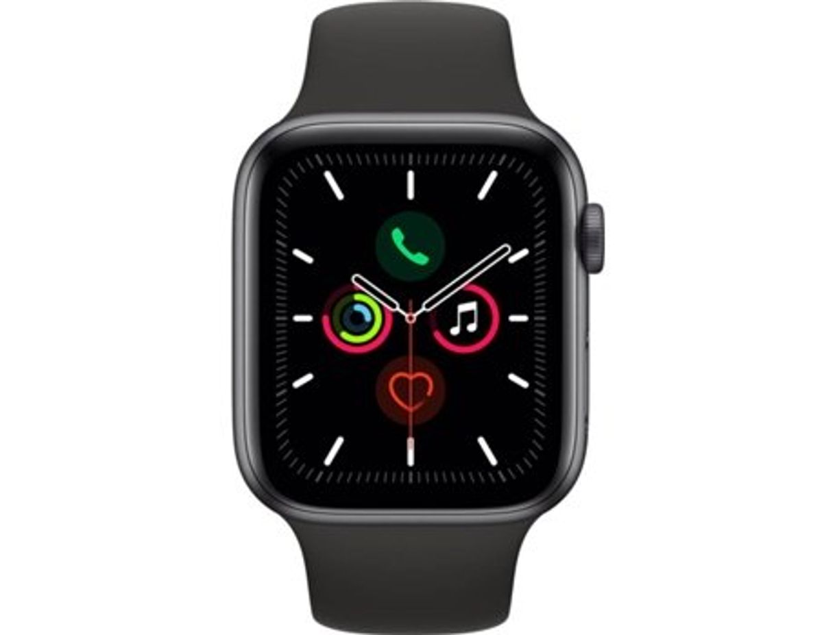 Moda APPLE Watch Series 5 GPS 44 mm Alumínio Cinzento sideral, Preto ...