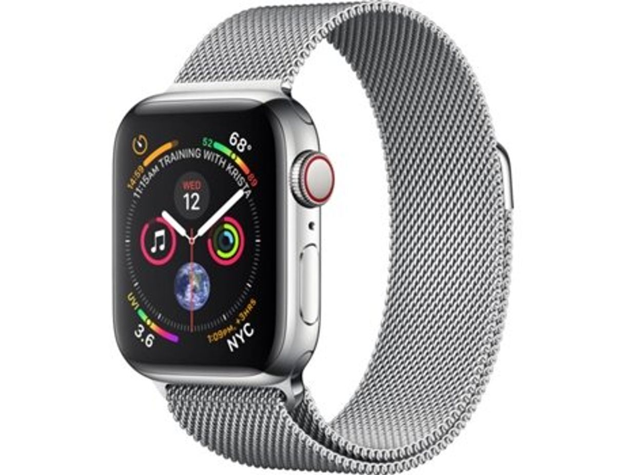 Moda APPLE Watch Series 4 GPS (Milanese - 40 mm - Prateado) |