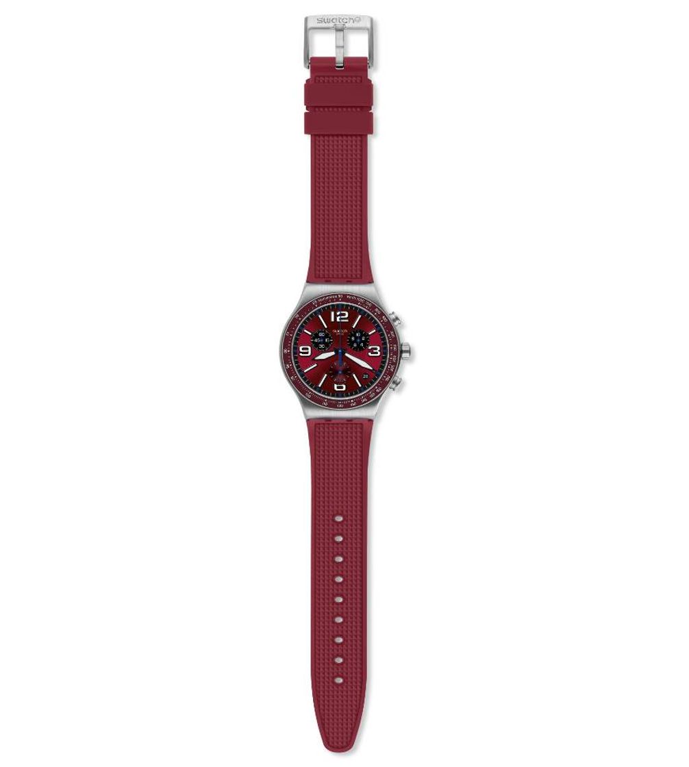 Moda Swatch® Portugal - Chrono (Ø 40 - 47 MM) WINE GRID YVS464