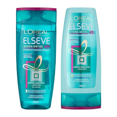 Moda Shampoo e condicionador Elseve:cabelos oleosos pontas secas