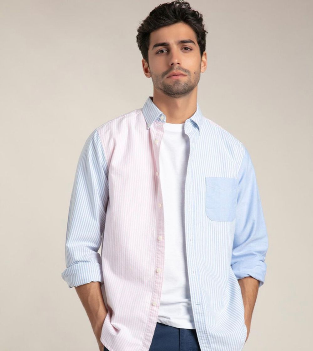 Producto Camisa Regular Fit ás Riscas