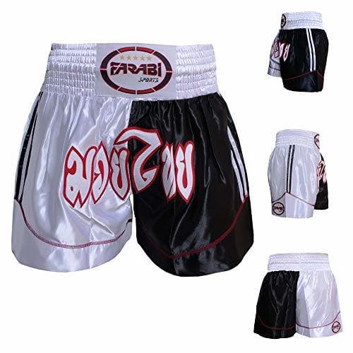 Fitness FARABI Muay Thai Pantalones Cortos para Kickboxing Cortos MMA Boxeo formación Corto