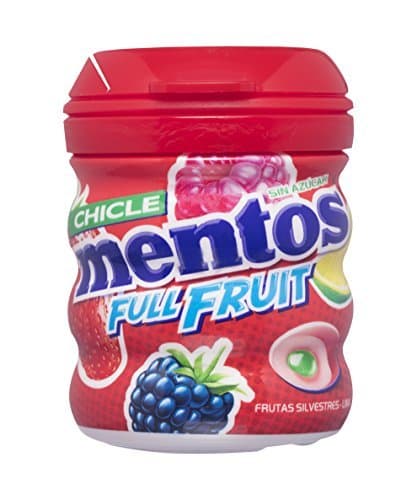 Producto Mentos Chicle Sin Azúcar Full Fruit Bote con Sabor a Frutas Silvestres