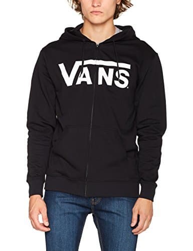 Fashion Vans Herren Classic Zip Hoodie Kapuzenpullover, Schwarz