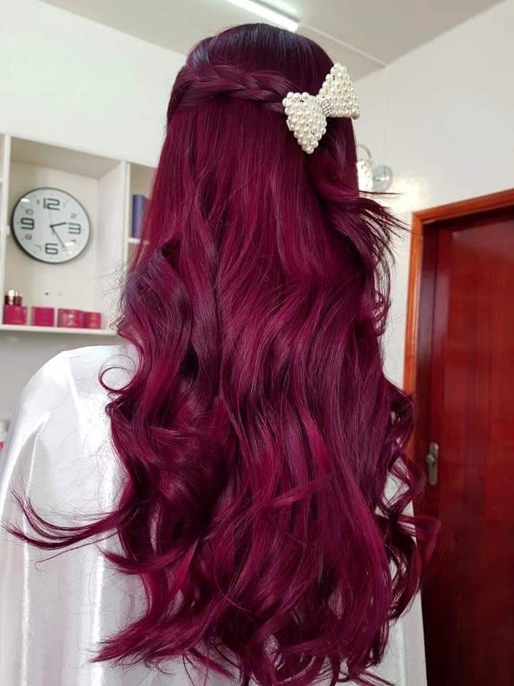 Moda Cabelo marsala