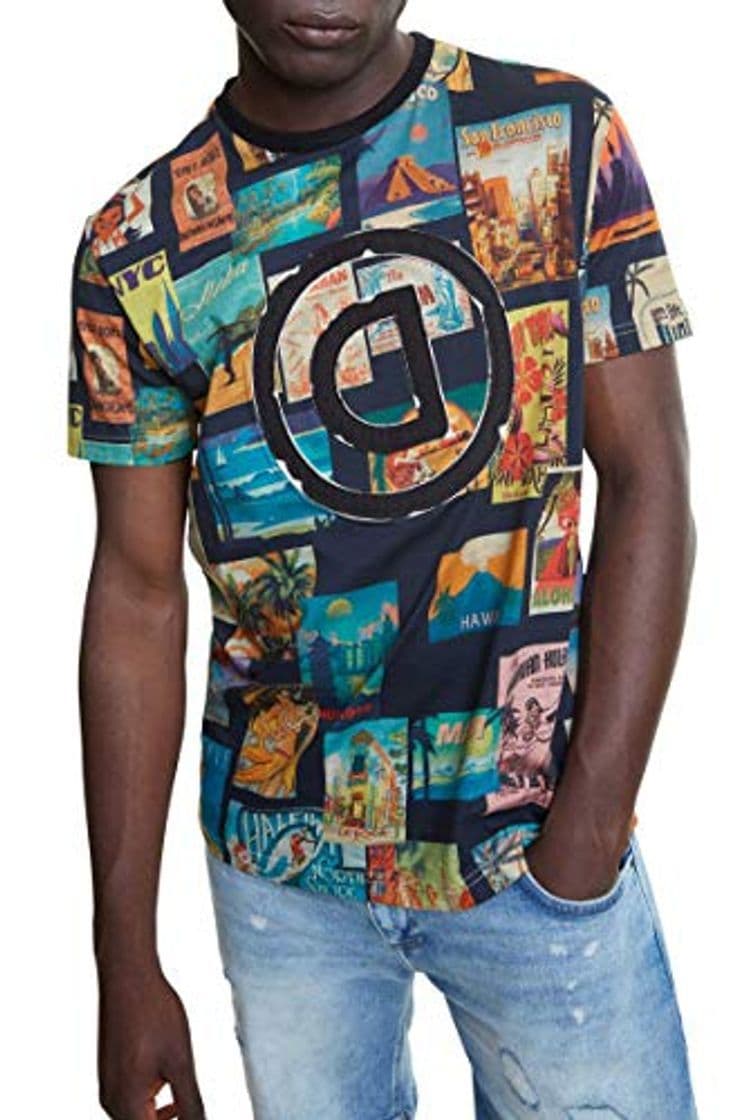 Producto Desigual Camiseta Logan Negra para Hombre