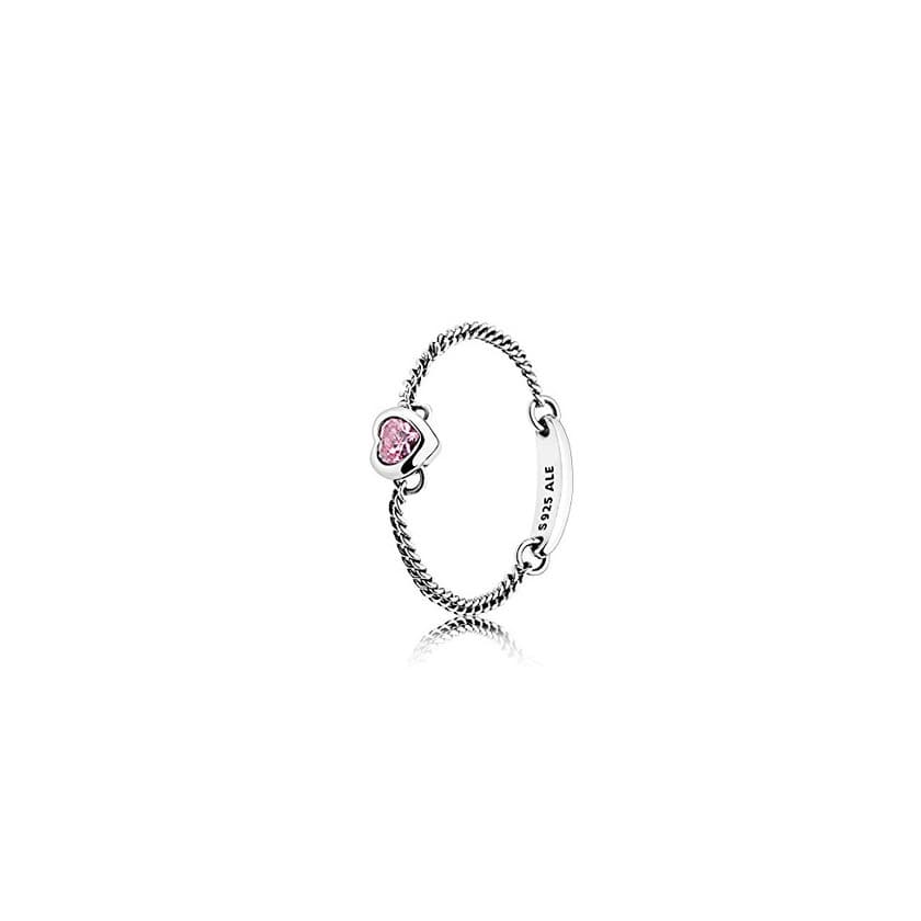 Fashion Pandora Anillo de pedida solitario Mujer plata