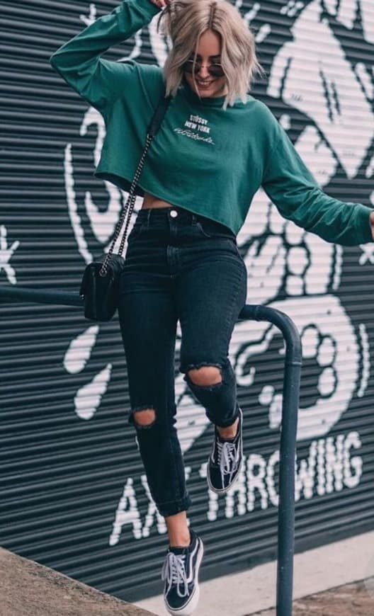 Moda Cropped Verde💚