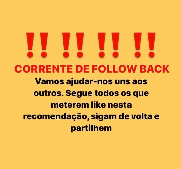 Fashion Corrente de follow back