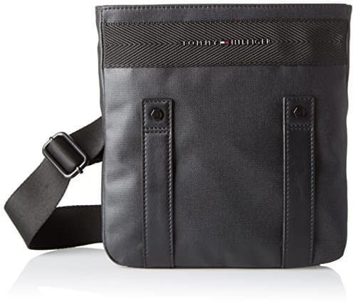 Lugar Tommy Hilfiger - Th Coated Mini Flat Crossover, Bolsas para portátil Hombre,