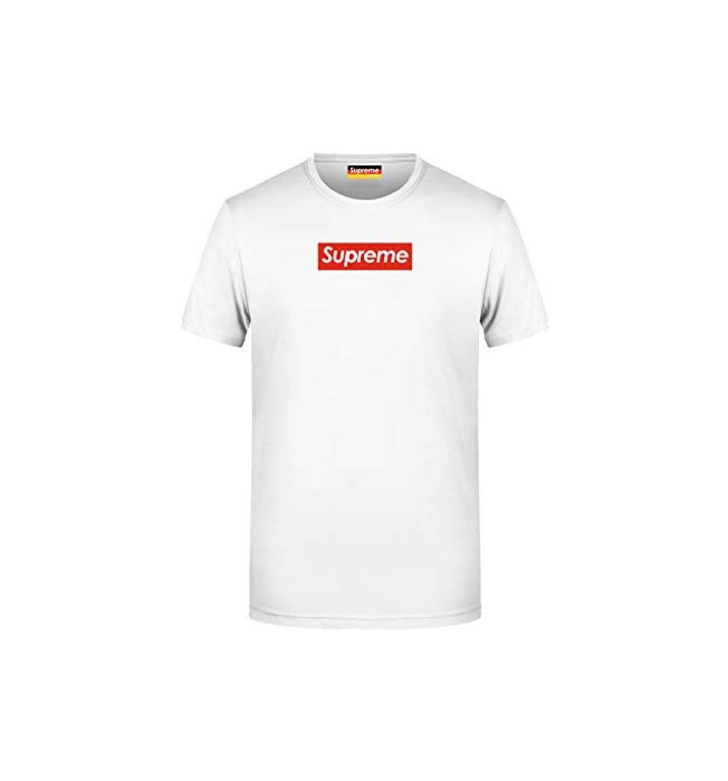 Product Supreme Germany T-Shirt Weiss, Logo Klein, Rot/Weiss