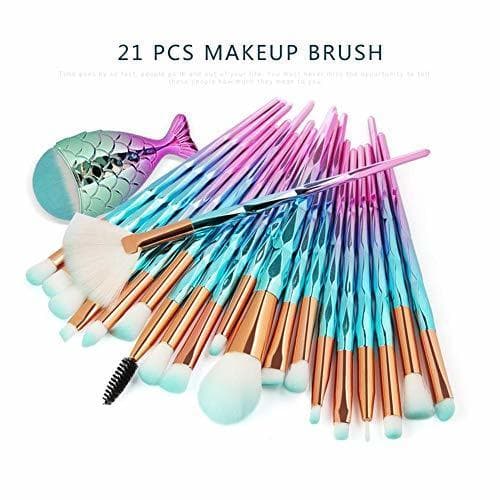 Belleza Make Up Brush Set Sirena Pincel de maquillaje Pincel cosmético Pincel de