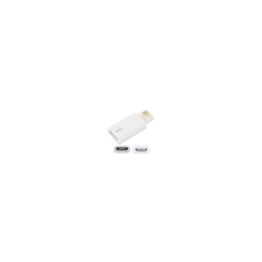 Electrónica Ociodual Adaptador Conversor de Micro USB a 8 Pin Compatible con iPhone