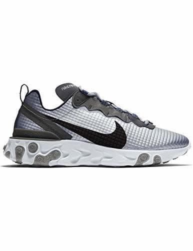 Fashion Zapatillas Nike 1 React Element 55 Premium Gris Hombre 41 Gris