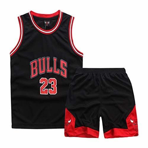 Juego Sokaly Niños Chicago Bulls Jorden # 23 Curry#30 James#23 Conjunto de Camiseta