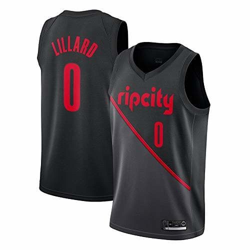 Lugar Portland Trail Blazers 0# Lillard City Edition Bordado Cosido Jersey de los