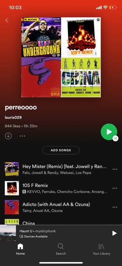 Music MI LISTA FAV DE PERREO