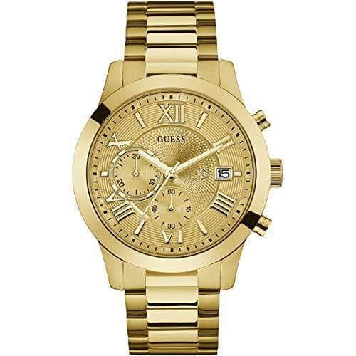 Moda Guess Reloj analogico para Hombre de Cuarzo con Correa en Acero Inoxidable