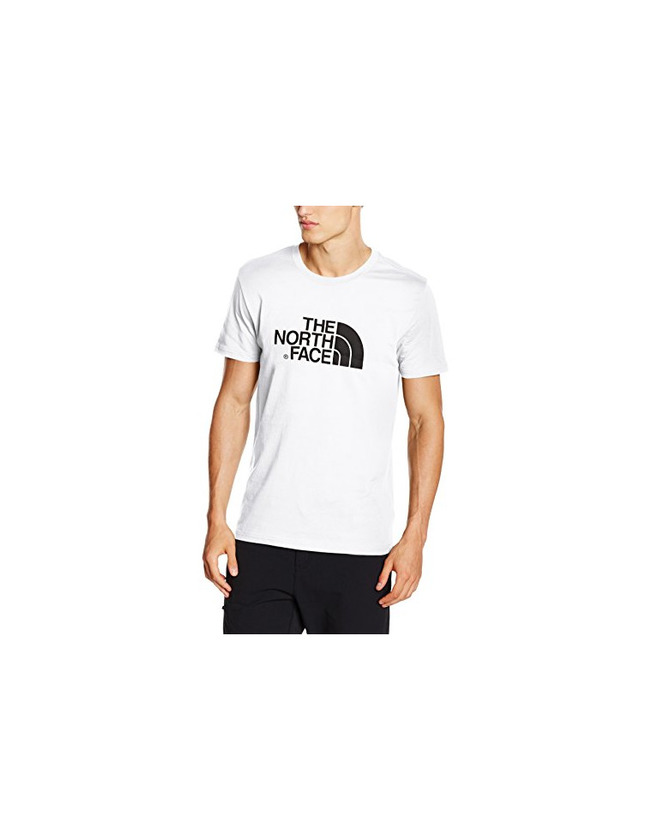 Fitness The North Face S/S Easy H Camiseta de Manga Corta, Hombre, Blanco