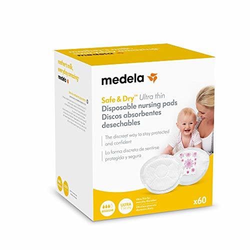 Producto Medela Discos absorbentes desechables Safe & Dry™ Ultra thin 60 unidades -