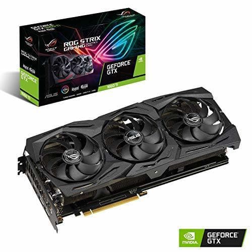 Electronic ASUS ROG -STRIX-GTX1660TI-A6G-GAMING GeForce GTX 1660 Ti 6 GB GDDR6 - Tarjeta