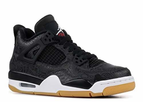 Fashion Air Jordan Retro 4 SE Black Laser Black/White-Gum Light Brown