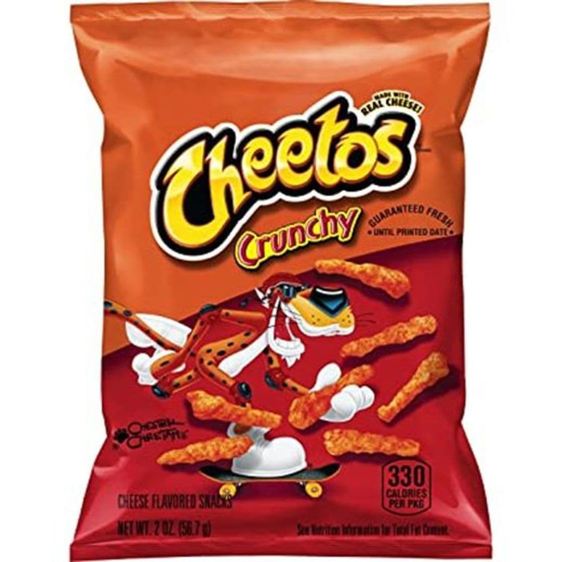 Product Cheetos Cheese Snacks, Crunchy, 2-Ounce Large Single Serve Bags