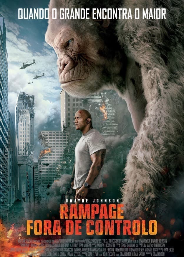 Película Rampage Fora de Controlo