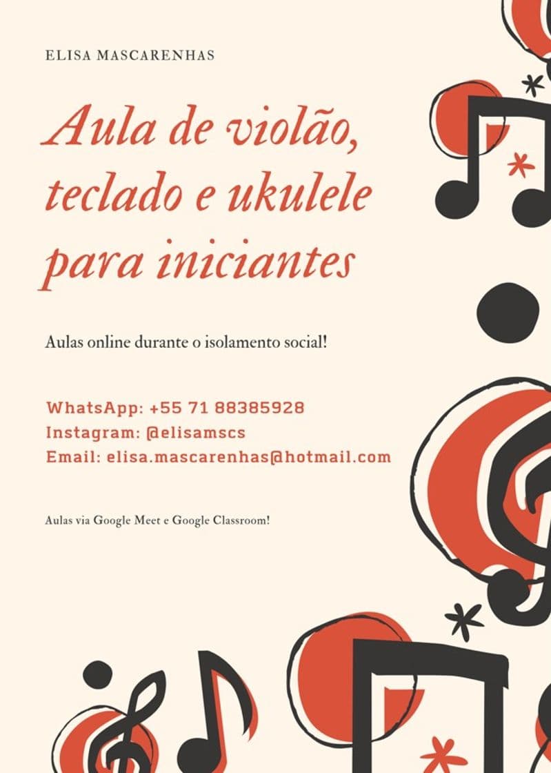 Fashion Aula virtual de violão, teclado e ukulele para iniciantes